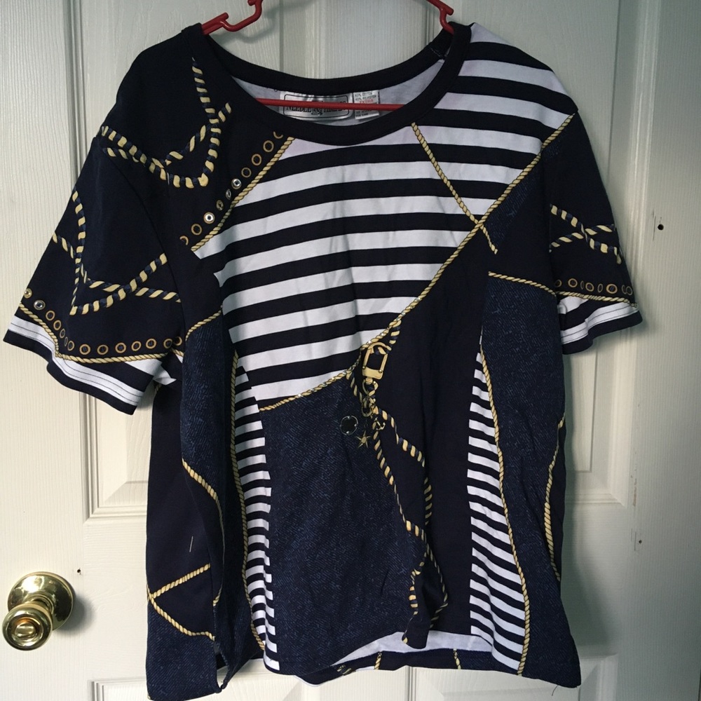 Nautical short sleeve shirt